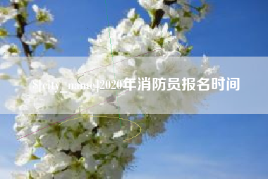 东至2020年消防员报名时间