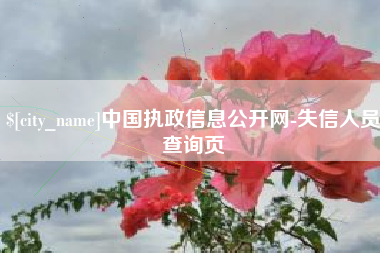 东至中国执政信息公开网-失信人员查询页