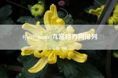 东至九宫格方向排列