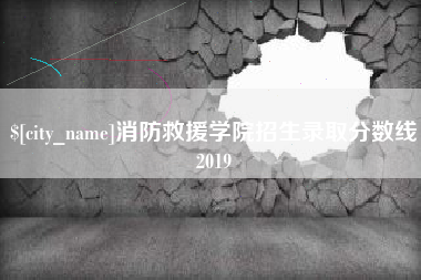 东至消防救援学院招生录取分数线2019
