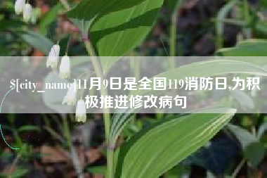 东至11月9日是全国119消防日,为积极推进修改病句