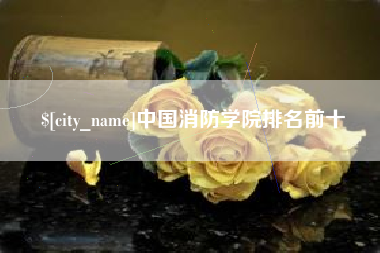 东至中国消防学院排名前十