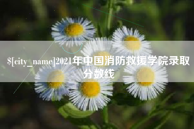 东至2021年中国消防救援学院录取分数线