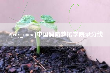 东至中国消防救援学院录分线
