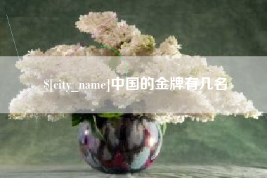 东至中国的金牌有几名