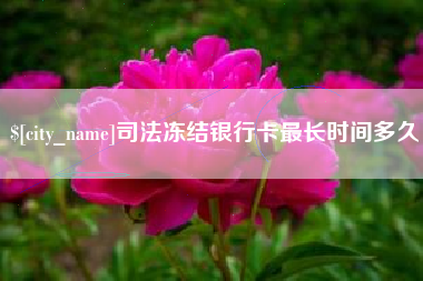 东至司法冻结银行卡最长时间多久