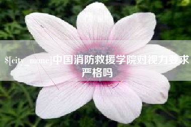 东至中国消防救援学院对视力要求严格吗