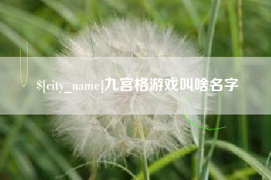 东至九宫格游戏叫啥名字