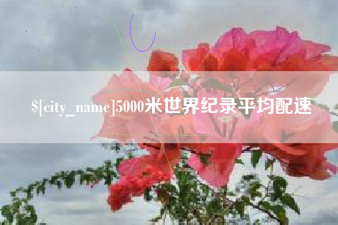 东至5000米世界纪录平均配速