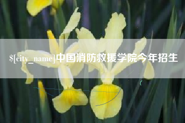 东至中国消防救援学院今年招生