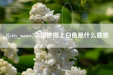 东至中国地图上白色是什么意思