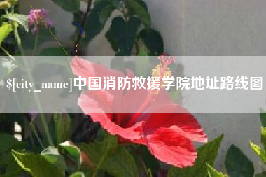 东至中国消防救援学院地址路线图