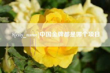 东至中国金牌都是哪个项目
