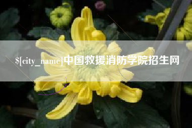 东至中国救援消防学院招生网