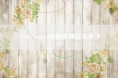 东至中国金牌总共多少