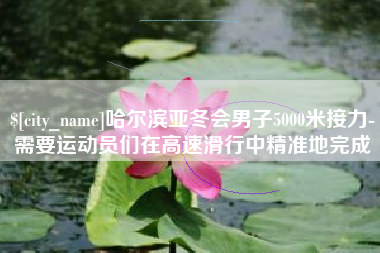 东至哈尔滨亚冬会男子5000米接力-需要运动员们在高速滑行中精准地完成