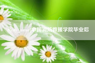 东至中国消防救援学院毕业后