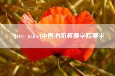 东至中国消防救援学院要求