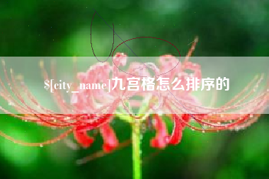 东至九宫格怎么排序的