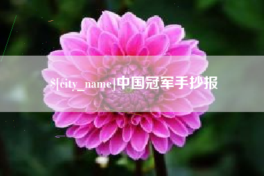 东至中国冠军手抄报