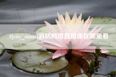 东至消防网络直播课在哪里看