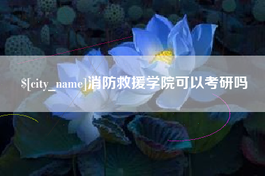 东至消防救援学院可以考研吗