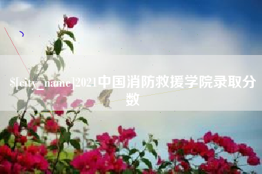 东至2021中国消防救援学院录取分数