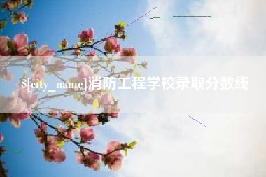 东至消防工程学校录取分数线