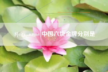 东至中国六块金牌分别是