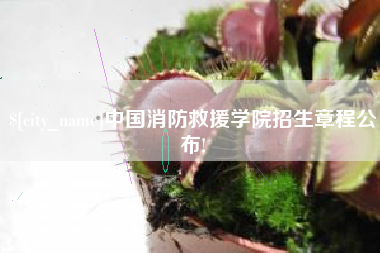 东至中国消防救援学院招生章程公布!