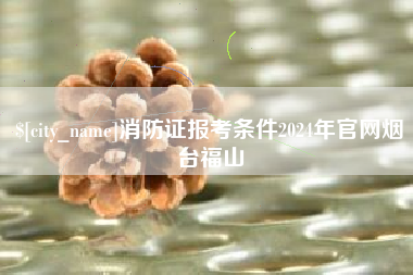 东至消防证报考条件2024年官网烟台福山