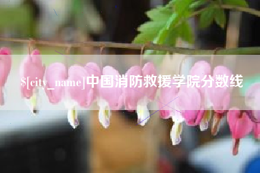 东至中国消防救援学院分数线